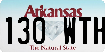 AR license plate 130WTH