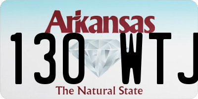 AR license plate 130WTJ