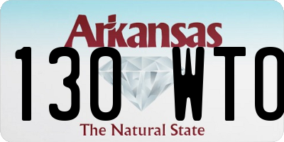 AR license plate 130WTO