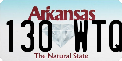 AR license plate 130WTQ