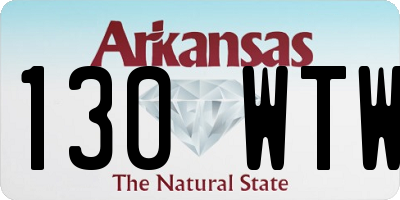 AR license plate 130WTW
