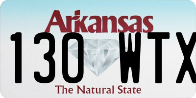 AR license plate 130WTX