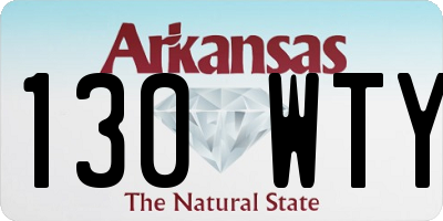 AR license plate 130WTY