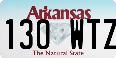 AR license plate 130WTZ