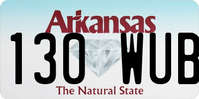 AR license plate 130WUB
