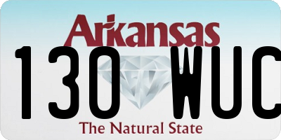 AR license plate 130WUC