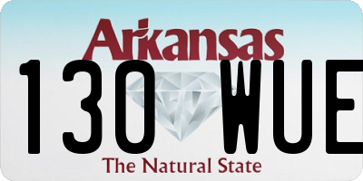 AR license plate 130WUE