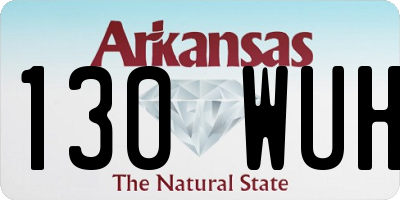 AR license plate 130WUH