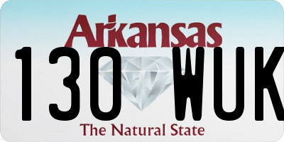 AR license plate 130WUK