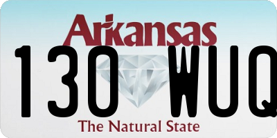 AR license plate 130WUQ