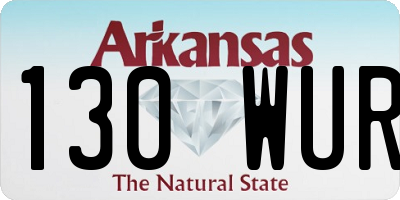 AR license plate 130WUR