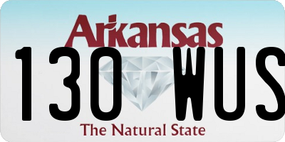AR license plate 130WUS