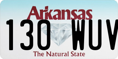 AR license plate 130WUV