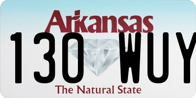 AR license plate 130WUY