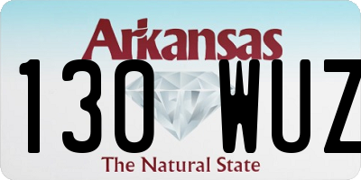 AR license plate 130WUZ