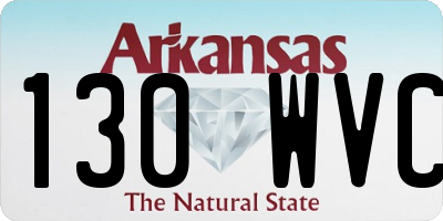 AR license plate 130WVC