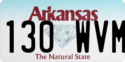 AR license plate 130WVM