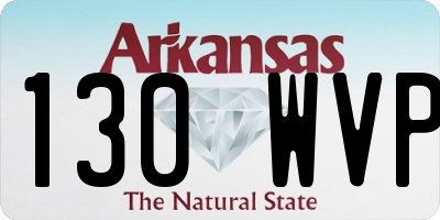 AR license plate 130WVP