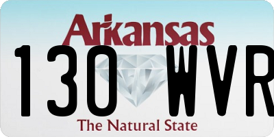 AR license plate 130WVR