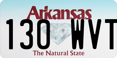 AR license plate 130WVT