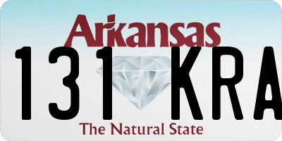 AR license plate 131KRA
