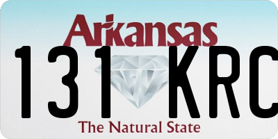 AR license plate 131KRC