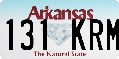 AR license plate 131KRM
