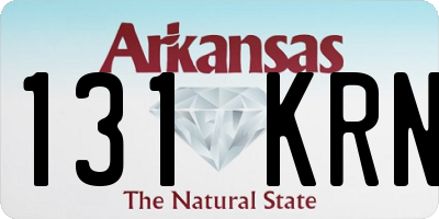 AR license plate 131KRN