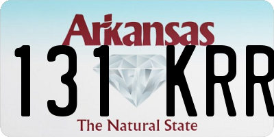 AR license plate 131KRR