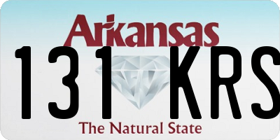 AR license plate 131KRS