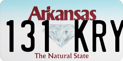 AR license plate 131KRY