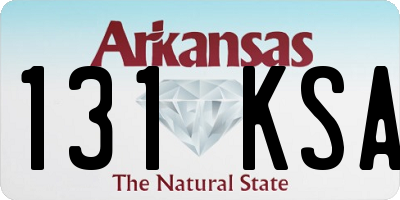 AR license plate 131KSA