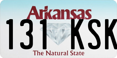 AR license plate 131KSK