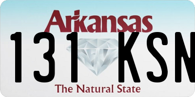 AR license plate 131KSN