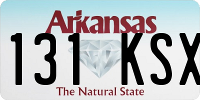 AR license plate 131KSX