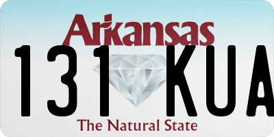 AR license plate 131KUA