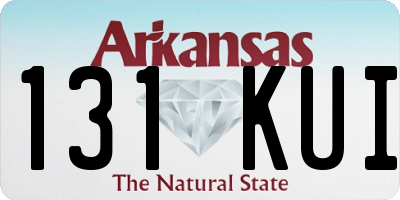 AR license plate 131KUI