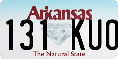 AR license plate 131KUO