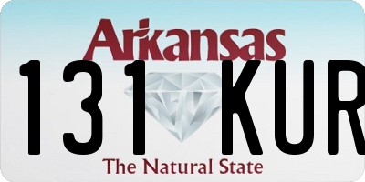 AR license plate 131KUR