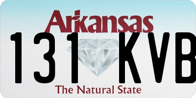 AR license plate 131KVB