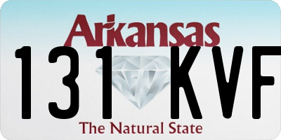AR license plate 131KVF