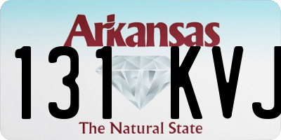 AR license plate 131KVJ
