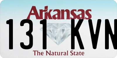 AR license plate 131KVN