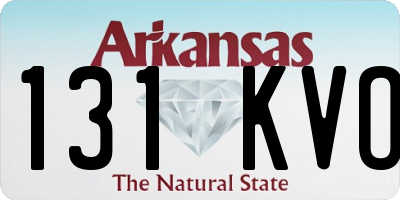 AR license plate 131KVO