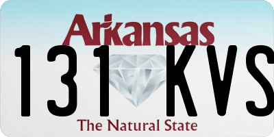 AR license plate 131KVS