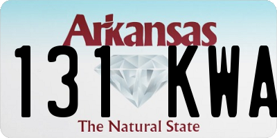 AR license plate 131KWA