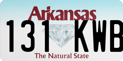 AR license plate 131KWB
