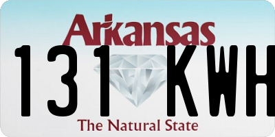 AR license plate 131KWH
