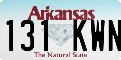 AR license plate 131KWN