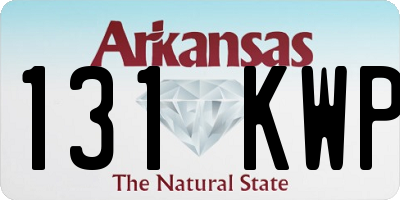 AR license plate 131KWP